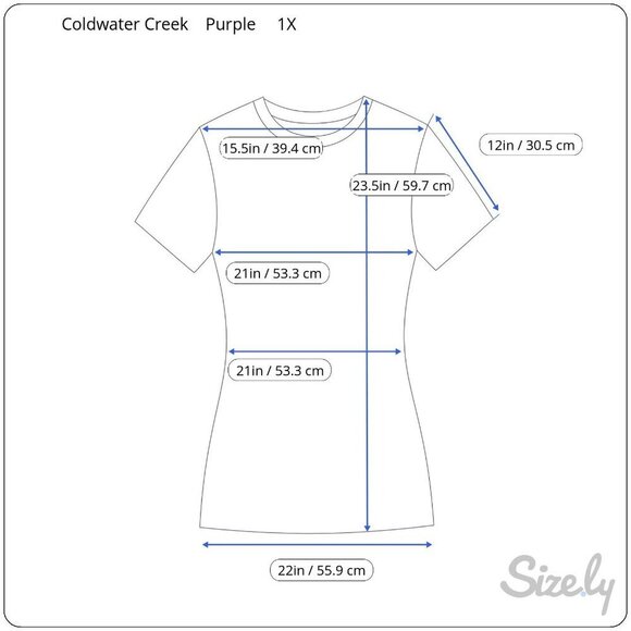 Coldwater Creek Womens Purple Mock Neck Stretch Short Sleeve Sweater Blouse 1X - Picture 8 of 9